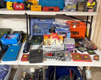 Multiple Tool Sets/Drill Sets/Socket Sets and More.