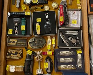 Assorted Watches/Knives/Collectables