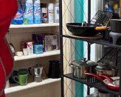 Kitchen Cleaning Items and Kitchen Cookware.
