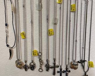 Assorted Chains and Pendants.