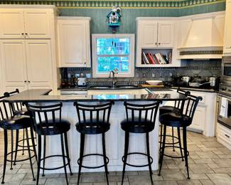 Iron bar stools