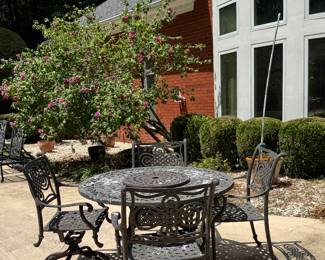 Patio table and 4 chairs