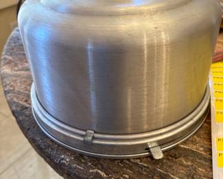 Vintage metal cake carrier