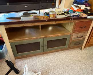 Very cool shabby tv stand