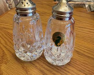 Waterford crystal salt and pepper