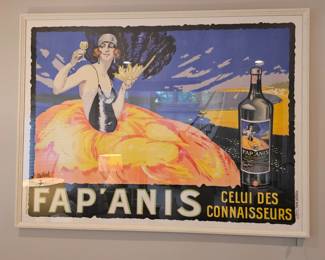 Delval, Fap' Anis Lithograph advertising Poster 