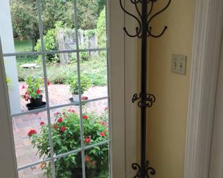 Metal coat rack