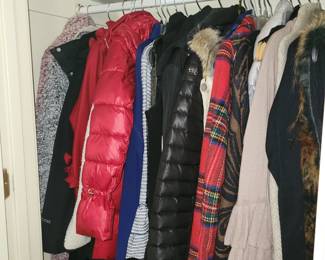 Designer clothing, coats, etc