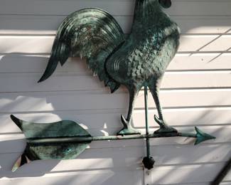 Large rooster weathervane