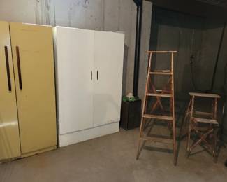 Vintage metal storage cabinets