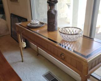 MCM wall table w/drawer