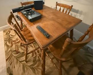 Kitchen table and Rug