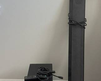 sound bar and sub woofer