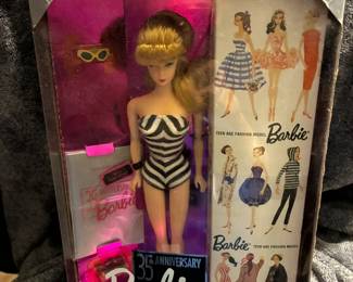 Barbies, Elvis and James Dean: $29 each or $25 each for 2 or more. 