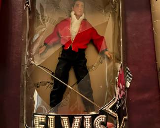 Barbies, Elvis and James Dean: $29 each or $25 each for 2 or more. 