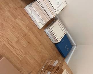 Painted plates with original boxes. $4 each or 3 for $10..  Approximately 236 plates are available. An offer to buy all can be presented to the estate for consideration.
