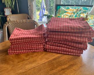 Country Curtains plaid for 8 window with valances