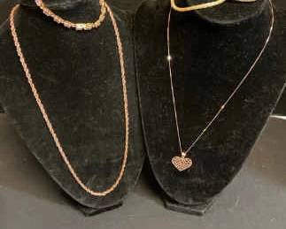 Gold Vermeil Over 925 Chains Bracelets
