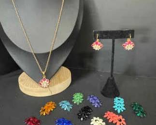 Joan Rivers Necklace Earring Set