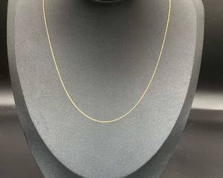 14K Gold Necklace And 14K Gold Bracelet