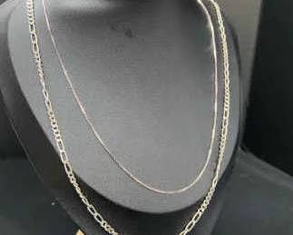 Pair Of Sterling Silver Necklaces
