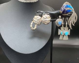 925 Bracelet And Earrings