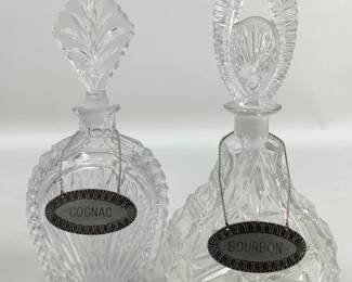 Vintage Bourbon & Cognac Decanters