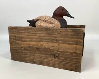 Canvasback Duck Decoy Treasure Box