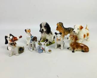 Cermaic Dog Figurines