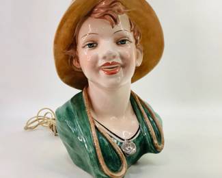 Vintage Bust Lamp