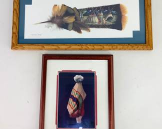 Turkey Tail Feather Art and Zuni Maiden Artwork