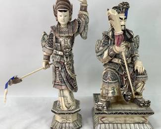 Pair of Mammoth Bone Warriors