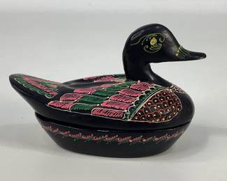 Vintage Duck Trinket Box