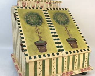 Hand-Painted Desktop Mail Organizer
