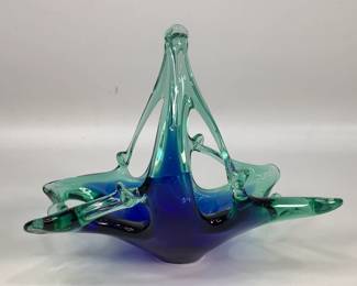 Murarno Art Glass Basket