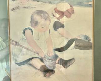 Watercolor by Mary Cassatt