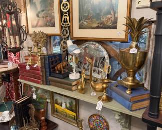 Lots of vintage, art, gifts, candlesticks and more to shop at Red Queen's Attic.