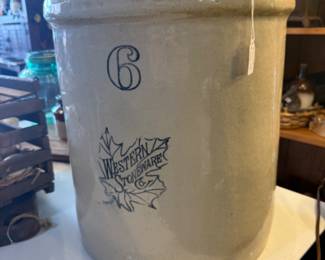 Western Stoneware #6 stone crock
