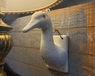 Vintage Ceramic Duck/Goose wall decor