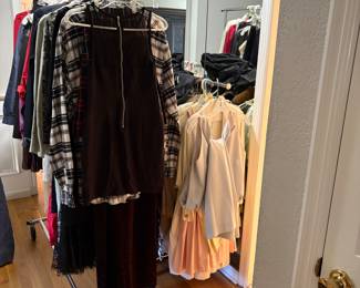 Racks of clothing