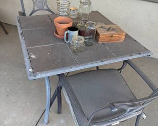 Patio table w 2 chairs