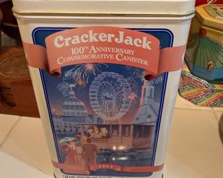Cracker Jack vintage collectible tin