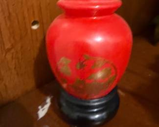 reddecorativevase