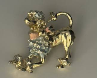 1960s Poodle pin