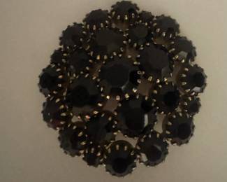 Black brooch