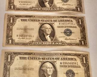 Silver Certificates, coins & more (see full auction site)