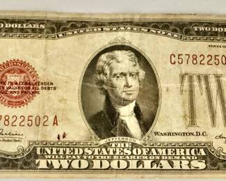 $2 Federal Reserve Note