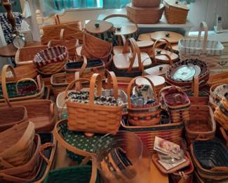 Huge Longaberger basket collection