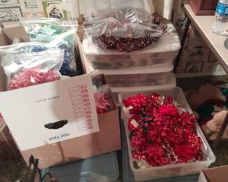 Holiday bows and ribbons in every color