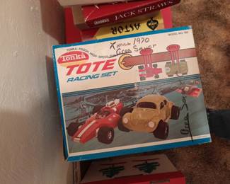 Vintage Tote Racing Set